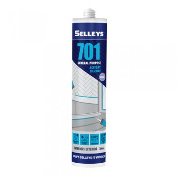 Keo kính silicone 701 màu trong suốt S701 CLEAR GENERAL PURPOSE SEALANT 300ML