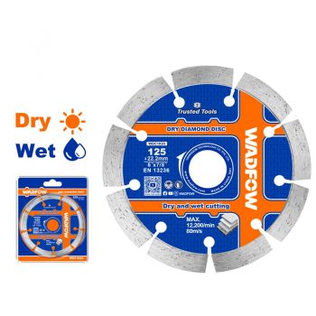 Lưỡi cắt gạch khô-ướt 125x22.2mm Wadfow WDC1K03