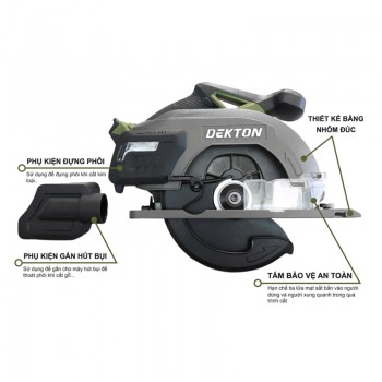 Máy cưa hợp kim dùng pin 21V Dekton M21-CHK185XPROMAX (Chưa Pin & Sạc)