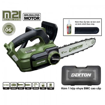 Máy cưa xích dùng pin 21V Dekton M21-CX12XPRO (Chưa pin & sạc)