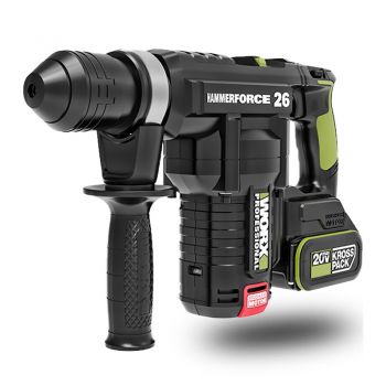 Máy khoan búa dùng pin 20V Worx WU399.3 (2 Pin 5.0Ah & Sạc)
