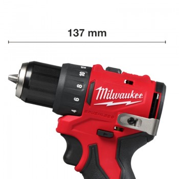 Máy khoan vặn vít dùng pin 12V Milwaukee M12 BLDDRC-0 (Chưa Pin & Sạc)
