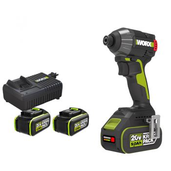 Máy Vặn Vít Dùng Pin 20V Worx WU291D.3 (2 Pin 5.0Ah & Sạc)