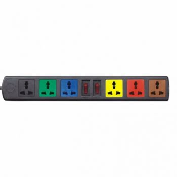 Ổ CẮM LIOA 6 LỖ 3 CHÂU 6D32N DÂY DÀI 3M