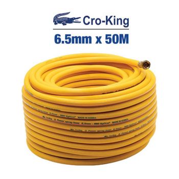 Ống hơi PVC Cro-king 6.5mm x 50M (vàng)