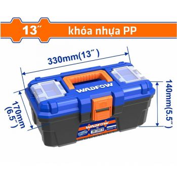 Thùng đựng đồ nghề 13 " Wadfow WTB1313 (Khóa Nhựa)