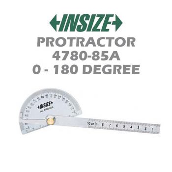 Thước đo góc loại phổ thông Insize 4780-85A (0~180 độ)