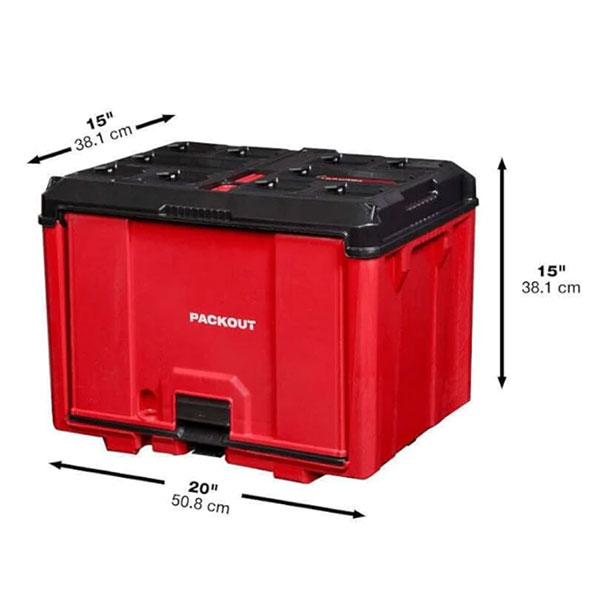 Thùng đựng dụng cụ PACKOUT Milwaukee 48-22-8445 (36.8 x 37.3 x 49.5 cm)