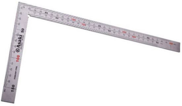 Thước Eke cơ khí inox 25x50cm Asaki AK-2583