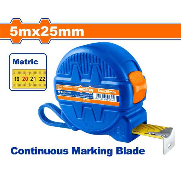 Thước Kéo Thép 5mx25mm WADFOW WMT4331