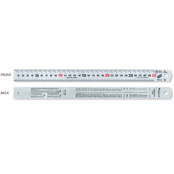 Thước lá inox mạ nhũ bạc Niigata SV-600KD