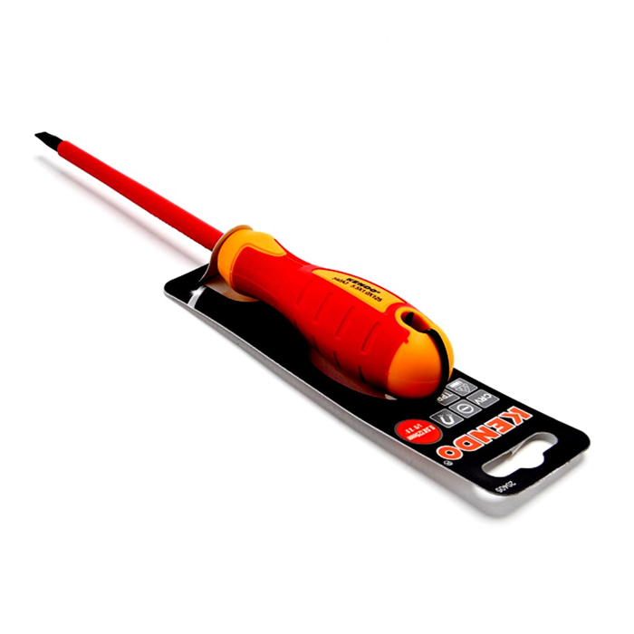 Tua vít dẹt cách điện 1000V VDE Kendo 20405