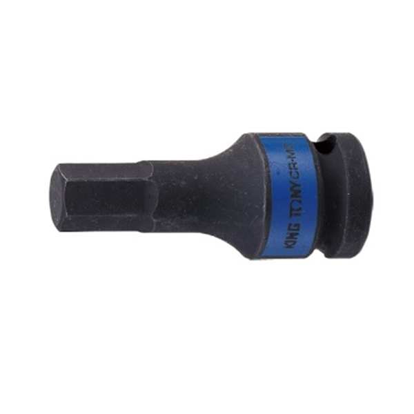 Đầu tuýp đen 1/2 inch ra mũi lục giác ngắn H8 Kingtony 405508M
