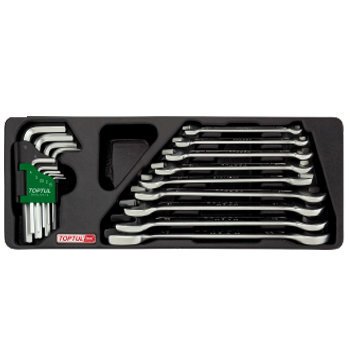 Bộ Cờ lê 2 đầu mở 6-24mm và lục giác Toptul GAAT1802