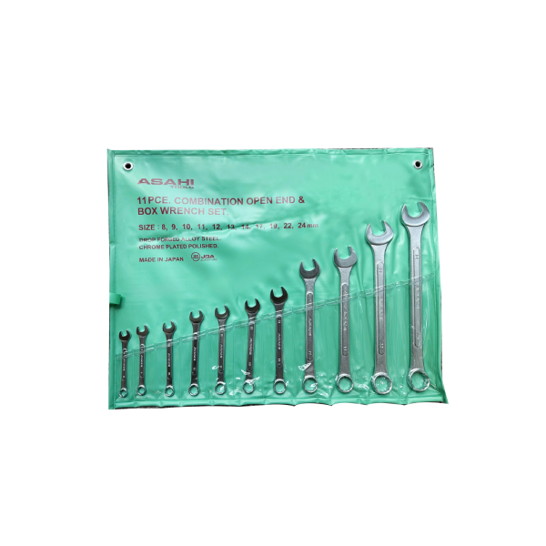Bộ cờ lê vòng miệng 11 chi tiết,8-24mm ASAHI 1011M-1