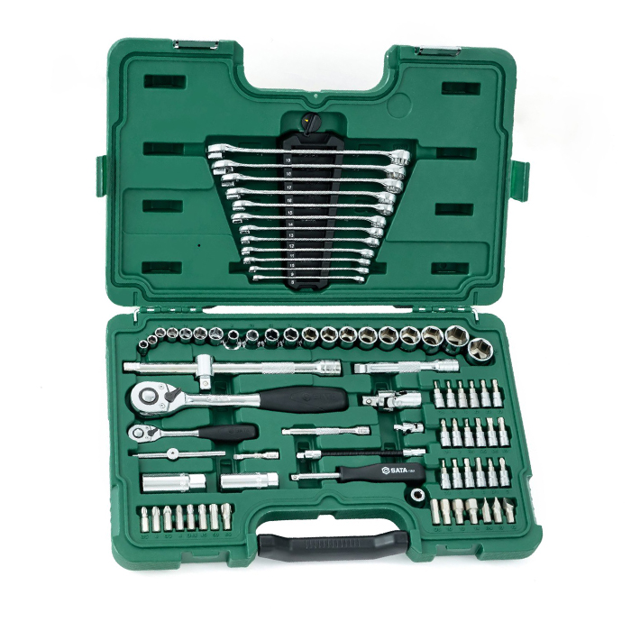 Bộ dụng cụ sửa chữa cơ khí ô tô 80 chi tiết Sata 09518