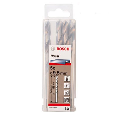 Bộ mũi khoan sắt 5 mũi HSS-G Bocsh 2608595076 9.5mm
