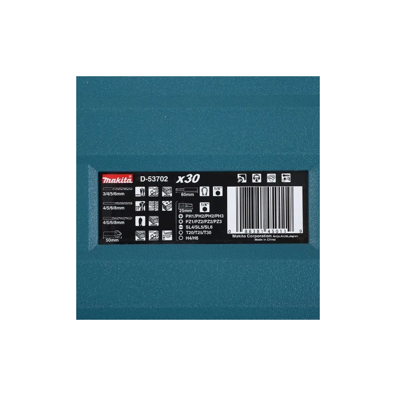 Bộ mũi khoan tổng hợp 30 chi tiết Makita D-53702