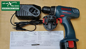Bộ sưu tập máy khoan pin Bosch có dung lượng pin 1.5AH