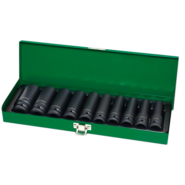 Bộ tuýp lục giác dài dùng cho súng 1/2" 10 món GDAD1002