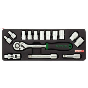 Bộ túyp vặn ốc 15 món Toptul GCAT1502