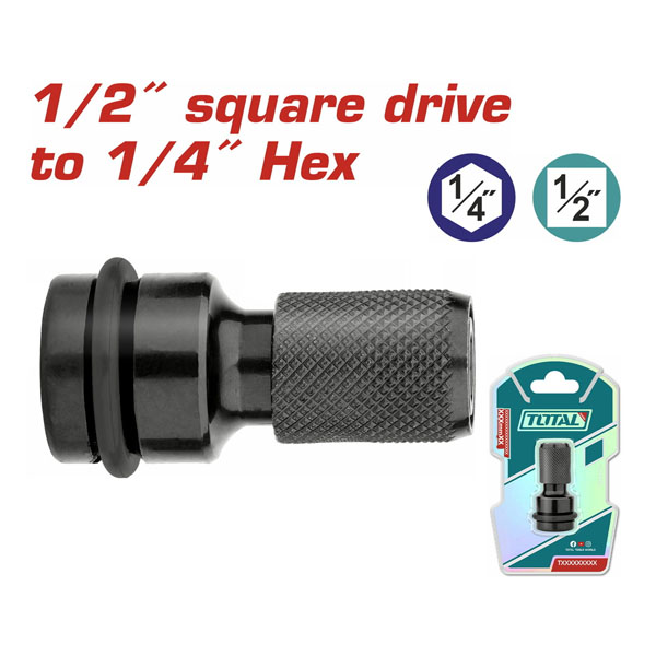 Đầu chuyển bu lông 1/2" qua vít 1/4" Total TAC60501