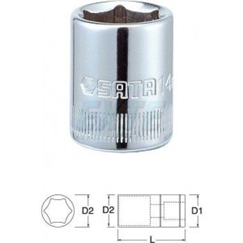 Đầu tuýp 6PT.  Sata 11304 5mm 1/4"
