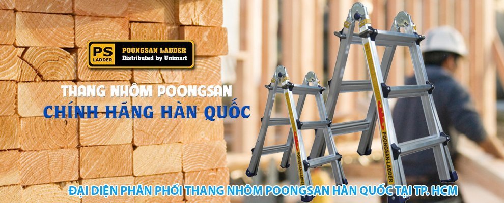 Giá thang nhôm Poongsan