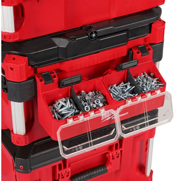 Hộp chia ngăn 2 ô gắn thùng PACKOUT™ Milwaukee 4932500148