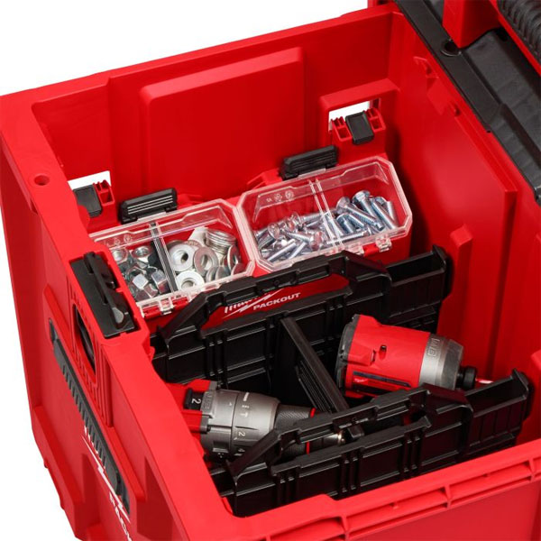 Hộp chia ngăn 2 ô gắn thùng PACKOUT™ Milwaukee 4932500148