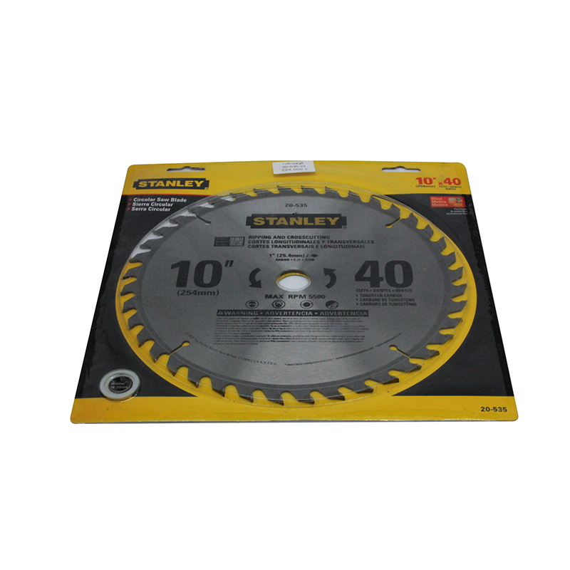 Lưỡi cưa gỗ 255mm x 40T Stanley 20-535-23