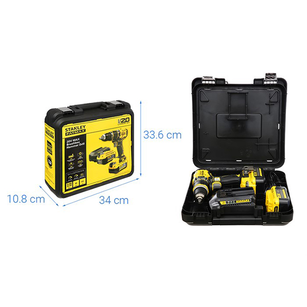 Máy khoan động lực dùng Pin 20V FATMAX Stanley SBD721M2K