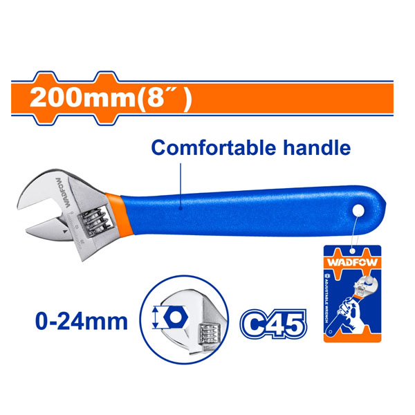 Mỏ lết WadFow WAW5108 200mm(8")