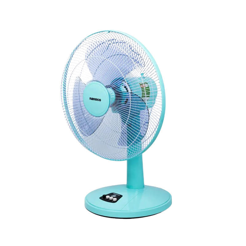 Quạt bàn 3 cánh 47W Nanoco NTF1630J (Xanh ngọc)