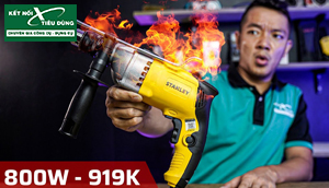 [Review] Khoan Búa Stanley STDH7213 - 800W: Quá Ngon Tầm Giá Dưới 1 Triệu, Búa Rất Mạnh, Chạy Đà Nuột