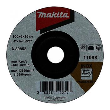 100 x 6 x 16mm Đá mài inox Makita A-80852
