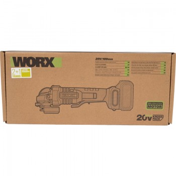 100mm Thân máy mài góc dùng pin 20V Worx WU835.9 (Công tắc bóp)