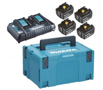 Bộ sạc và 4 pin Makpac Makita 197626-8 (18V 5.0Ah)