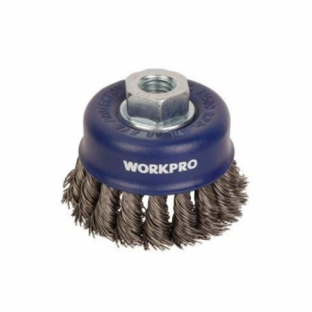 Bàn chải cốc có đai ốc M14x2 100mm Workpro WP407044