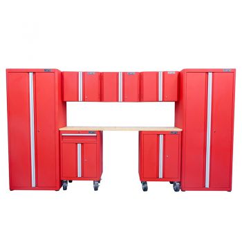 Bộ 8 tủ 335cm màu đỏ CSPS VNGS3352BC1