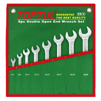 Bộ cờ lê 2 đầu mở 8 món Toptul GAAA0812