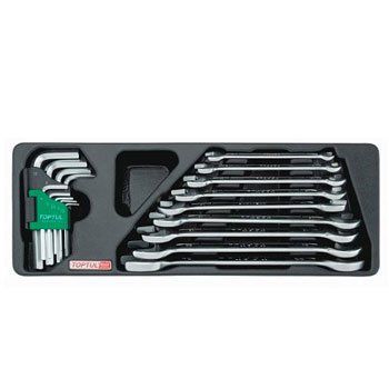 Bộ Cờ lê 2 đầu mở 6-24mm và lục giác Toptul GAAT1802