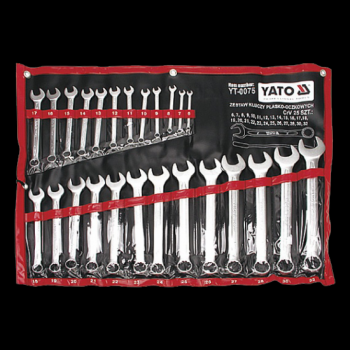 Bộ cờ lê vòng miệng 25 chi tiết Yato YT-0075