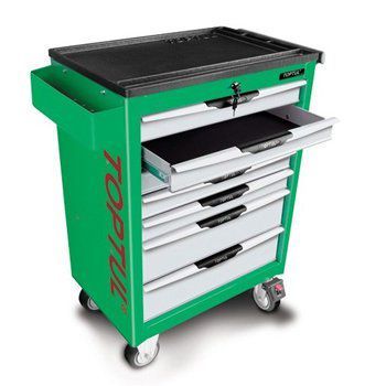Bộ tủ dụng cụ 7 ngăn xanh 261 chi tiết Toptul GV-26103