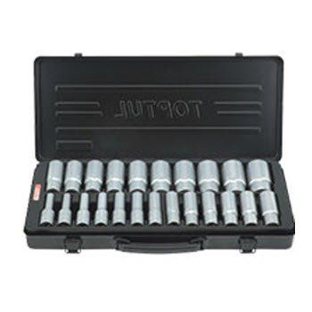 Bộ tuýp dài lục giác 1/2" 23 món (Hộp xanh) Toptul GRB23050