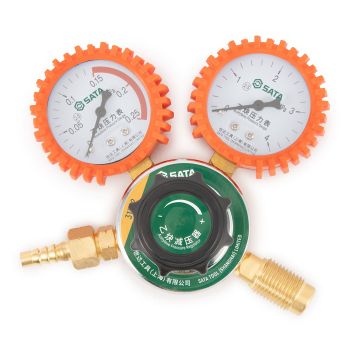 Đồng hồ điều áp khí Acetylen ren ngoài SATA 31332
