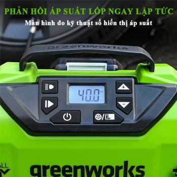 Máy bơm bánh xe mini dùng Pin 24V Greenworks PAG301