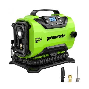 Máy bơm bánh xe mini dùng Pin 24V Greenworks PAG301