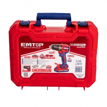 Máy khoan động lực dùng pin 20V Emtop ECIDL20558 (2 Pin 2.0Ah, 1 Sạc)