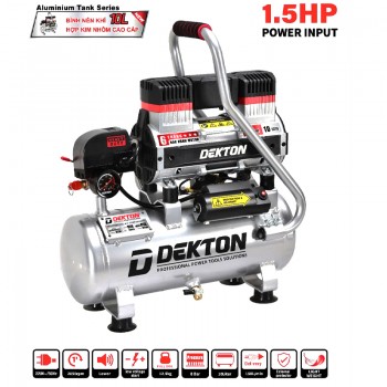 Máy nén khí không dầu bình nhôm Dekton DK-AC2910PROMAX (1.5HP, 10L)